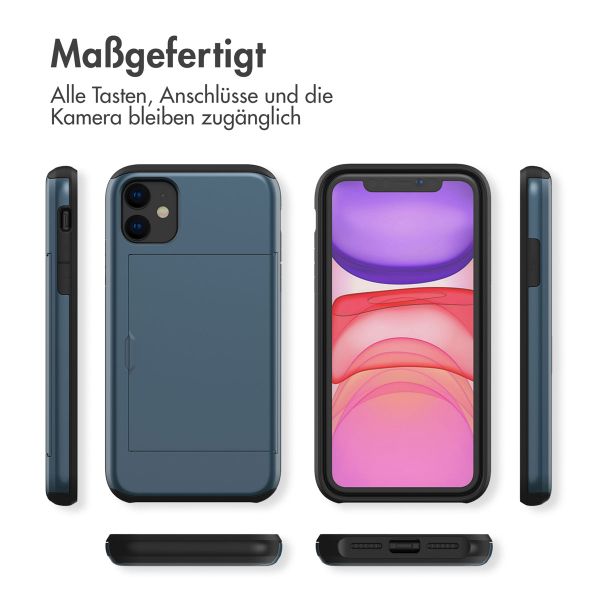 imoshion Backcover mit Kartenfach Apple iPhone 11 - Dunkelblau