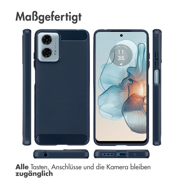 imoshion Brushed Back Cover Motorola Moto G04 / G24 - Dunkelblau