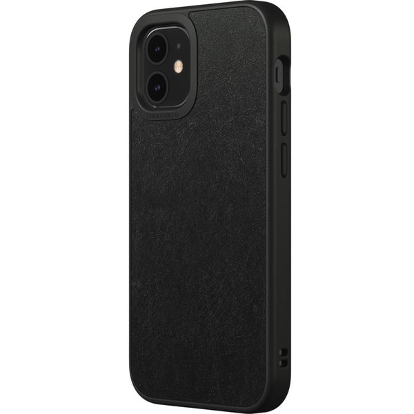 RhinoShield SolidSuit Backcover iPhone 12 Mini - Leather Black