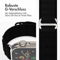 imoshion Nylon Alpine Armband für das  Apple Watch Series 1 t/m 11 / SE / Ultra (44/45/46/49 mm) - Schwarz