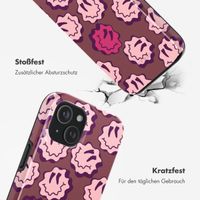 Selencia Vivid Rückabdeckung mit MagSafe Apple iPhone 15 - Wavy Smiley Pink