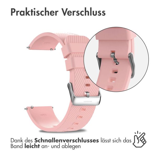 imoshion Silikonarmband - 22-mm-Universalanschluss - Rosa