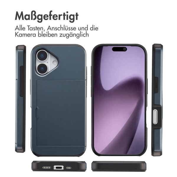 imoshion Backcover mit Kartenfach Apple iPhone 17 - Dunkelblau