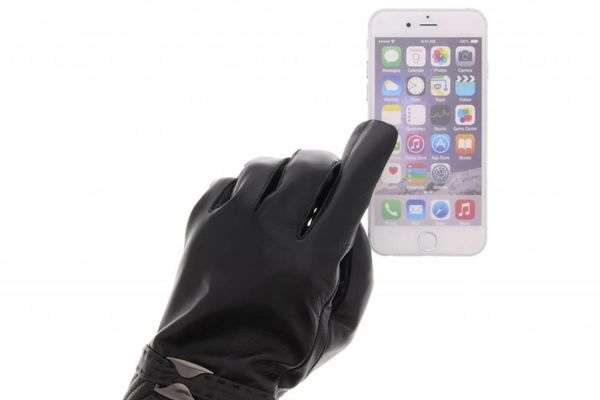 imoshion Touchscreen-Handschuhe aus echtem Leder - Größe L