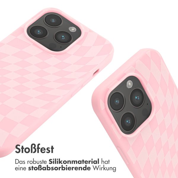 imoshion Silikonhülle design mit Band für das iPhone 14 Pro - Retro Pink