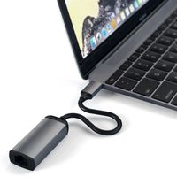 Satechi USB-C-auf-Gigabit-Ethernet-Adapter - Space Grau