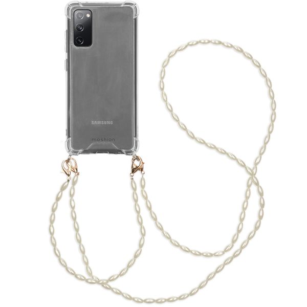 imoshion Handykette mit Perlen + Handgelenkschlaufe Samsung Galaxy S20 FE - Transparent