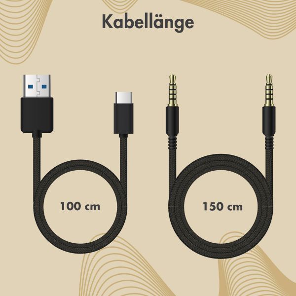 imoshion Special Edition - Kabellose Kinderkopfhörer mit Leopardenmuster LED Light - Dezibelbegrenzer - Mit AUX-kabel - Leopard