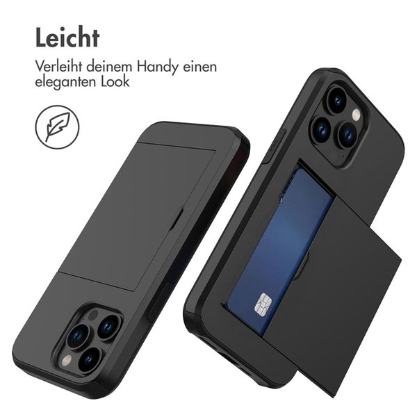 imoshion Backcover mit Kartenfach Apple iPhone 15 Pro Max - Schwarz