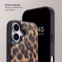 Selencia Nova HandyHülle mit Kordel und Kartenhalter Apple iPhone 17 - Leopard