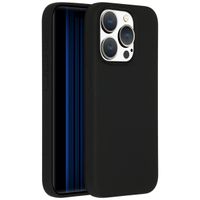 Accezz Liquid Silikoncase für das iPhone 15 Pro - Schwarz