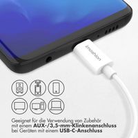 imoshion AUX-Adapter – USB-C auf 3,5 mm/Audio-Klinkenadapter – USB-C Stecker auf AUX-Buchse – Weiß