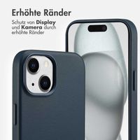 Accezz MagSafe Leather Backcover Apple iPhone 15 - Nightfall Blue