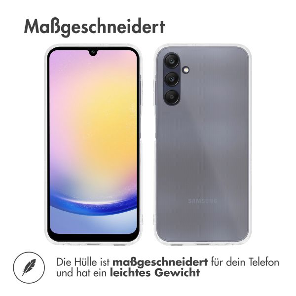 Accezz 100% recyceltes TPU Clear Cover für das Samsung Galaxy A25 (5G) - Transparent