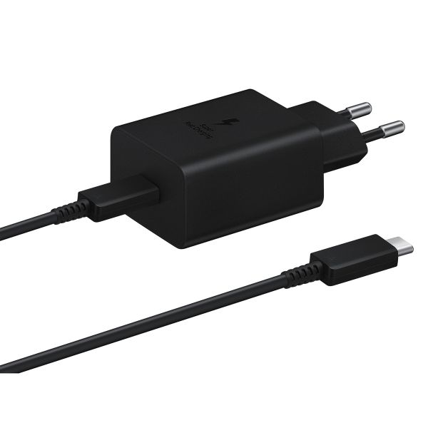 Samsung Original Power Adapter mit USB-C-Kabel - Ladegerät - USB-C-Anschluss - Fast Charger - 45 Watt - 1,8 m - Schwarz