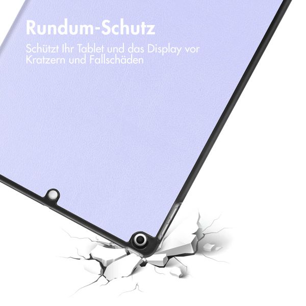imoshion Trifold Klapphülle Apple iPad 9 (2021) 10.2 Zoll / iPad 8 (2020) 10.2 Zoll / iPad 7 (2019) 10.2 Zoll - Lila