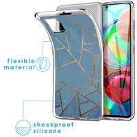 imoshion Design Hülle Samsung Galaxy A71 - Blue Graphic