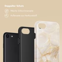Selencia Vivid Back Cover Apple iPhone SE (2022 / 2020) / 8 / 7 - Golden Beige Marble
