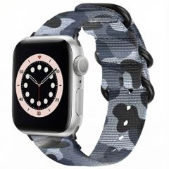 imoshion Robustes Nylonarmband für das  Apple Watch Series 1 - 9 / SE (38/40/41 mm) | Series 10 / 11 (42 mm) - Camouflage Grey