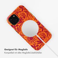 Selencia Vivid Tough Back Cover mit MagSafe für das iPhone 15 - Tropical Vibes Apricot