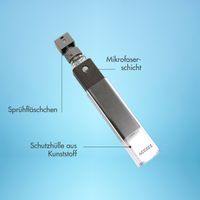 Accezz 2-in-1 Bildschirmreiniger Spray - Grau
