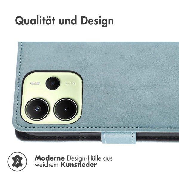 imoshion Luxuriöse Klapphülle Xiaomi Redmi Note 14 (4G) - Hellblau