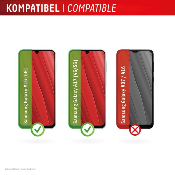 Displex Bildschirmschutzfolie Real Glass Samsung Galaxy A16 (4G/5G) / A17 (5G)