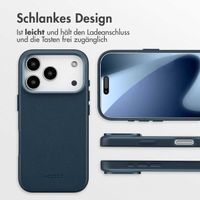 Accezz MagSafe Leather Backcover Apple iPhone 17 Pro - Nightfall Blue