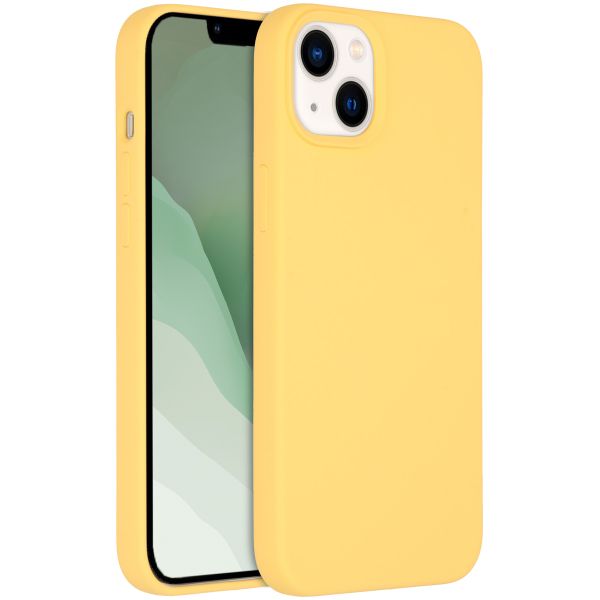 Accezz Liquid Silikoncase mit MagSafe für das iPhone 14 Plus - Gelb