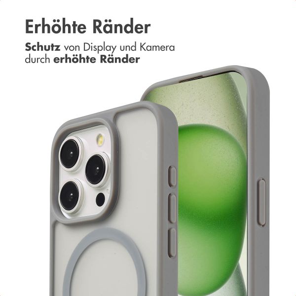 imoshion Color Guard Back Cover mit MagSafe Apple iPhone 15 Pro - Grau