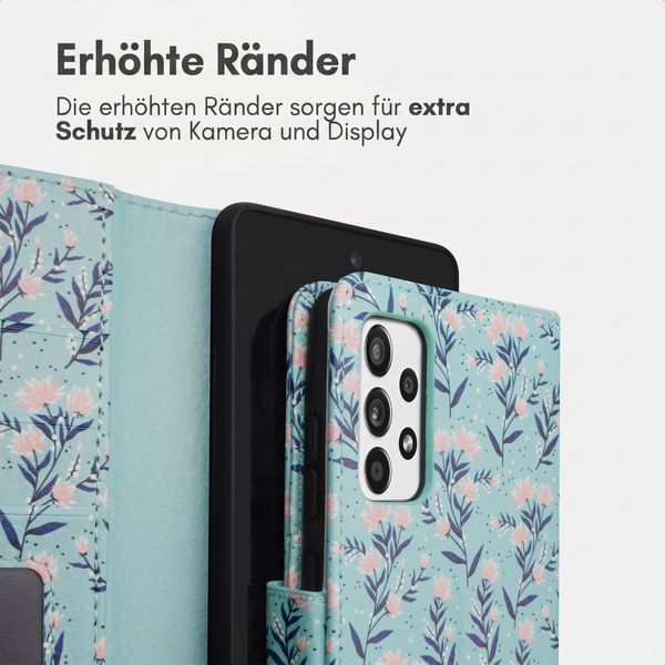 imoshion Design Klapphülle Samsung Galaxy A52(s) (5G/4G) - Blue Flowers