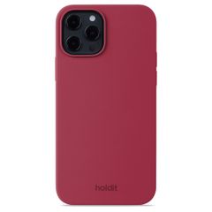 Holdit Silicone Case Apple iPhone 12 (Pro) - Red Velvet
