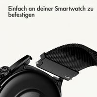 imoshion Mailändische Magnetarmband -   Universelle 22 mm Anschluss - Schwarz