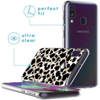 imoshion Design Hülle für das Samsung Galaxy A40 - Leopard / Schwarz