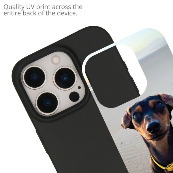 Gestalte deine eigene Apple iPhone 15 Pro Max Gel Hülle - Schwarz