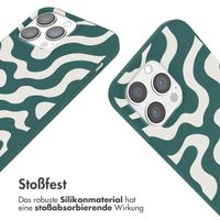 imoshion SilikonHülle design mit Band Apple iPhone 13 Pro Max - Petrol Green Groovy