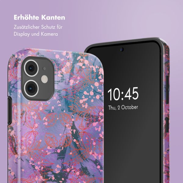 Selencia Vivid Back Cover Apple iPhone 11 - Fresh Paint Flower Orange