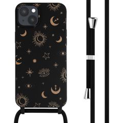 imoshion Silikonhülle design mit Band für das iPhone 15 Plus - Sky Black