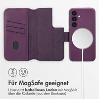 Accezz 2-in-1 Klapphülle aus Leder mit MagSafe für das Samsung Galaxy S24 - Heath Purple