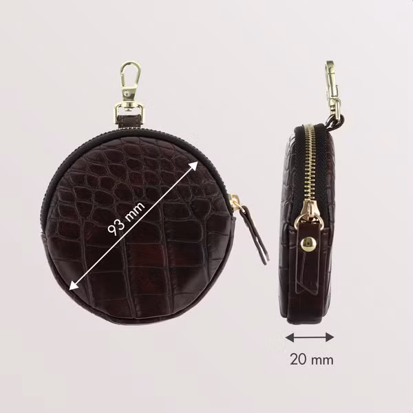 Selencia Nova Mini Pouch - Croco Choco Brown