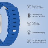 Accezz Ocean Armband für Apple Watch Series 1 - 9 / SE (38/40/41 mm) | Series 10 / 11 (42 mm) - Royal Blue
