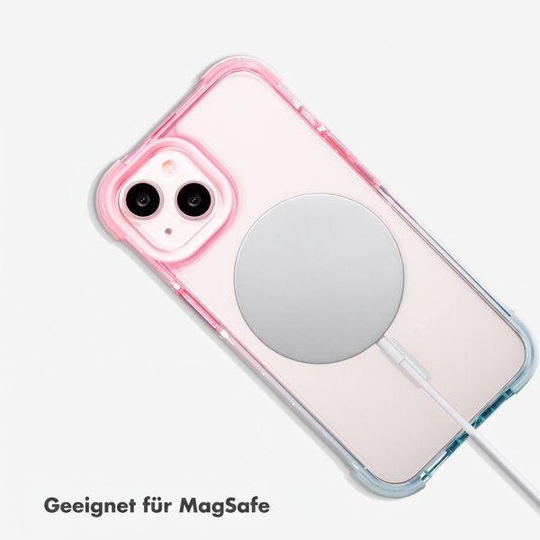 Selencia Gradient MagSafe Back Cover Apple iPhone 13 - Rosa / Blau