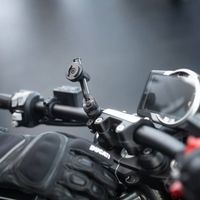 SP Connect Moto Mount 3D - Handyhalter fürs Motorrad - Universal - Geeignet für SPC+ Hüllen - Schwarz