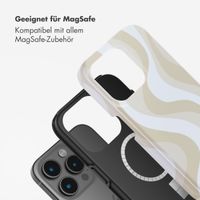 Selencia Vivid Rückabdeckung mit MagSafe Apple iPhone 15 Pro Max - Desert Waves Beige