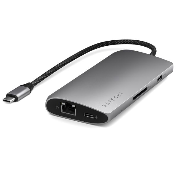 Satechi USB-C-Multiport-Adapter V3 | 8K HDMI mit Ethernet - Space Grau