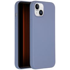 Accezz Liquid Silikoncase für das iPhone 15 Plus - Lavender Grey