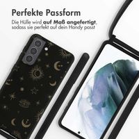 imoshion SilikonHülle design mit Band Samsung Galaxy S21 - Sky Black