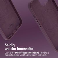 Accezz MagSafe Leather Backcover für das Apple iPhone 14 - Heath Purple