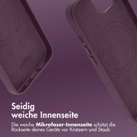 Accezz MagSafe Leather Backcover für das iPhone 14 - Heath Purple