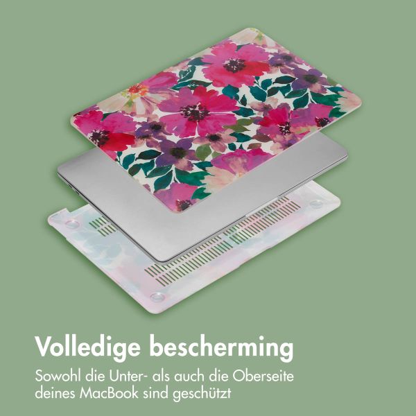 imoshion Design Laptop Cover für Apple MacBook Pro 13 Zoll (2020 / 2022) - Floral Water Color